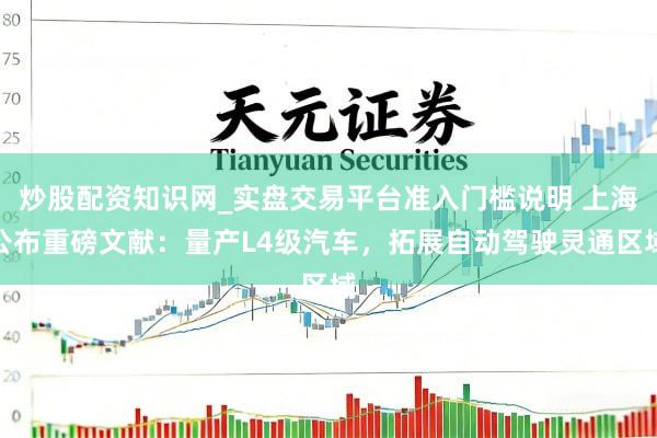 炒股配资知识网_实盘交易平台准入门槛说明 上海公布重磅文献：量产L4级汽车，拓展自动驾驶灵通区域